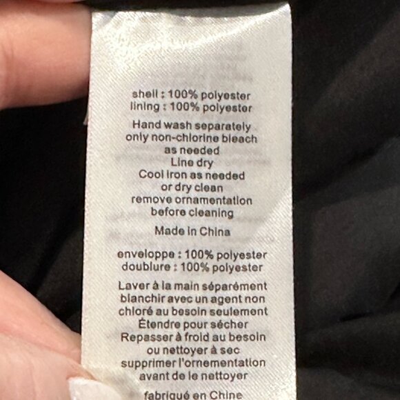 White by Vera Wang Gown Cowl Back Sash Black Tie Bridesmaid Formal Sz 8 VW360069 - Picture 12 of 12